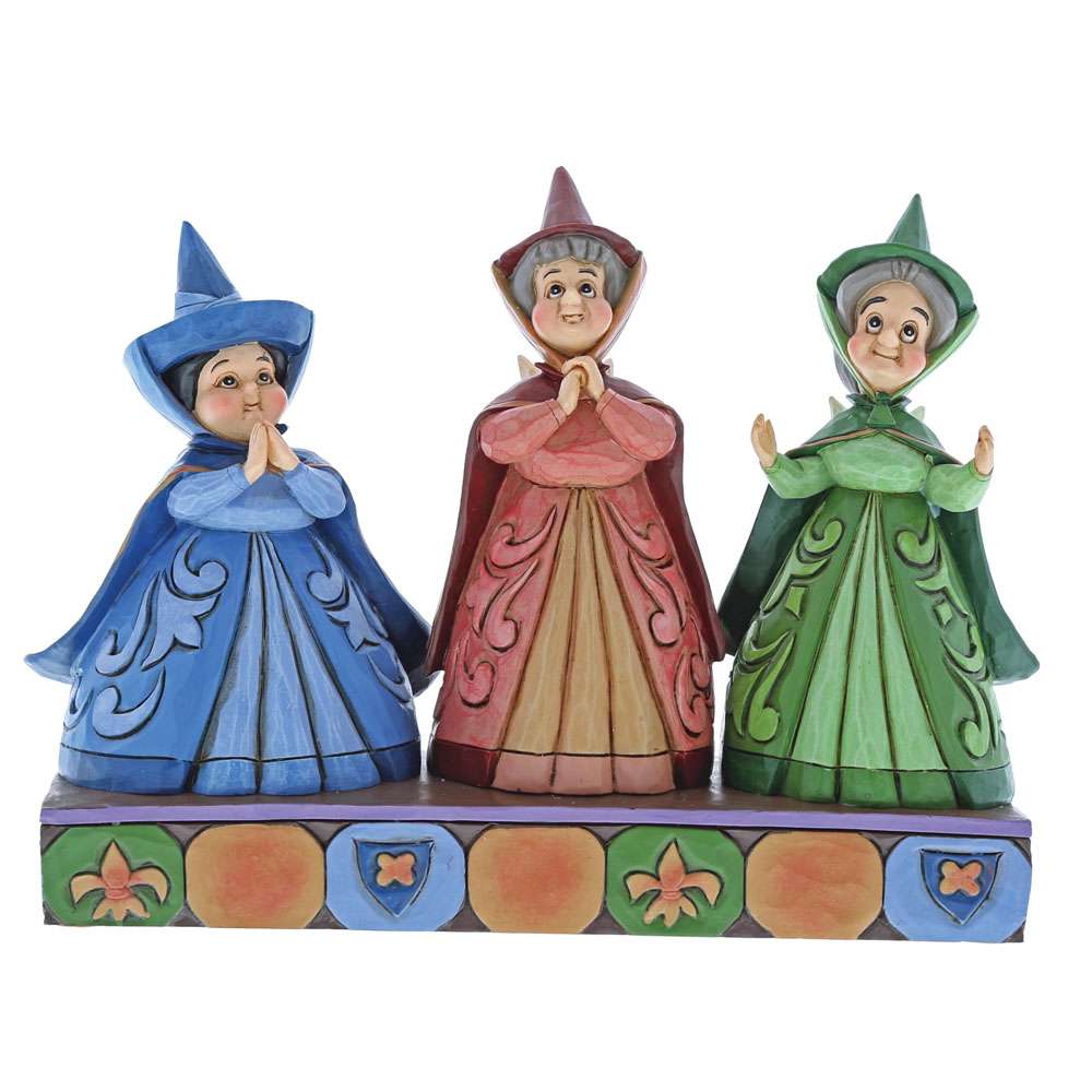 4059734 Jim Shore Disney Royal Guests Three Fairies Figurine