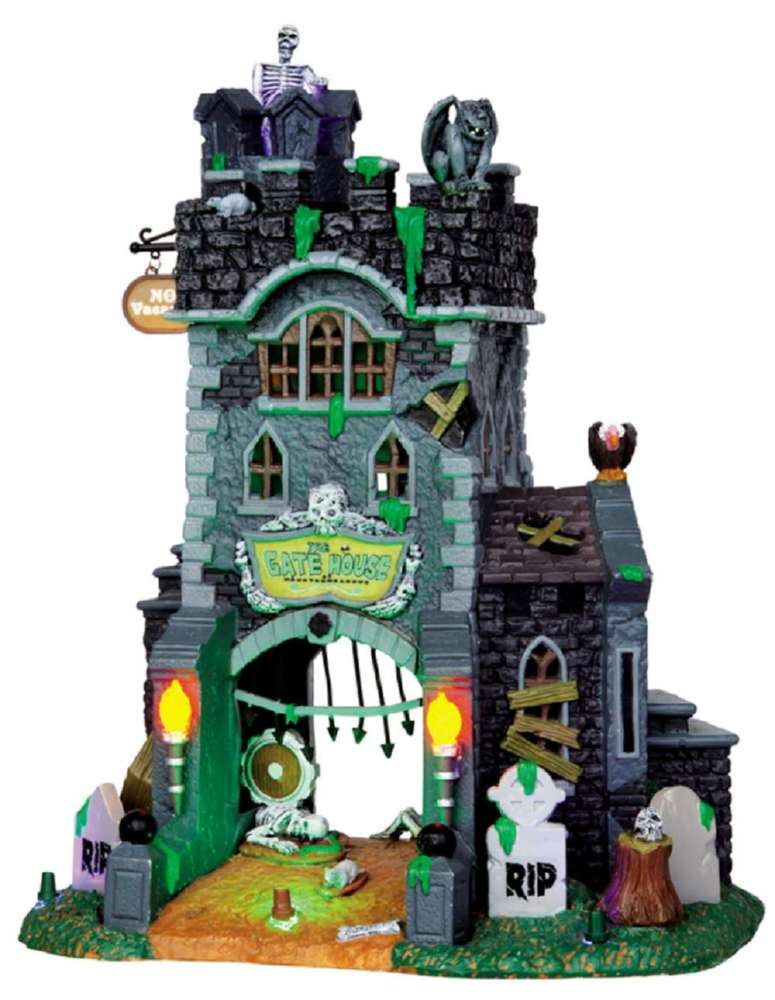 Lemax The Gate House At Haunted Meadows 45663 Lemax Spooky Town