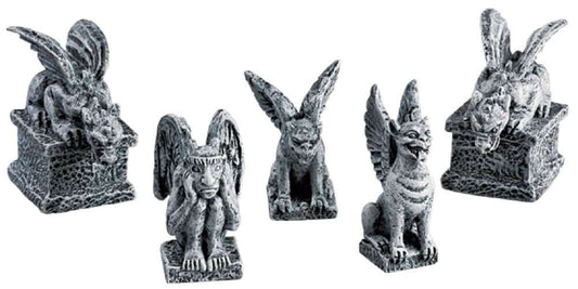 Lemax Gargoyles, Set Of 5 52124 Lemax Spooky Town for sale in UK