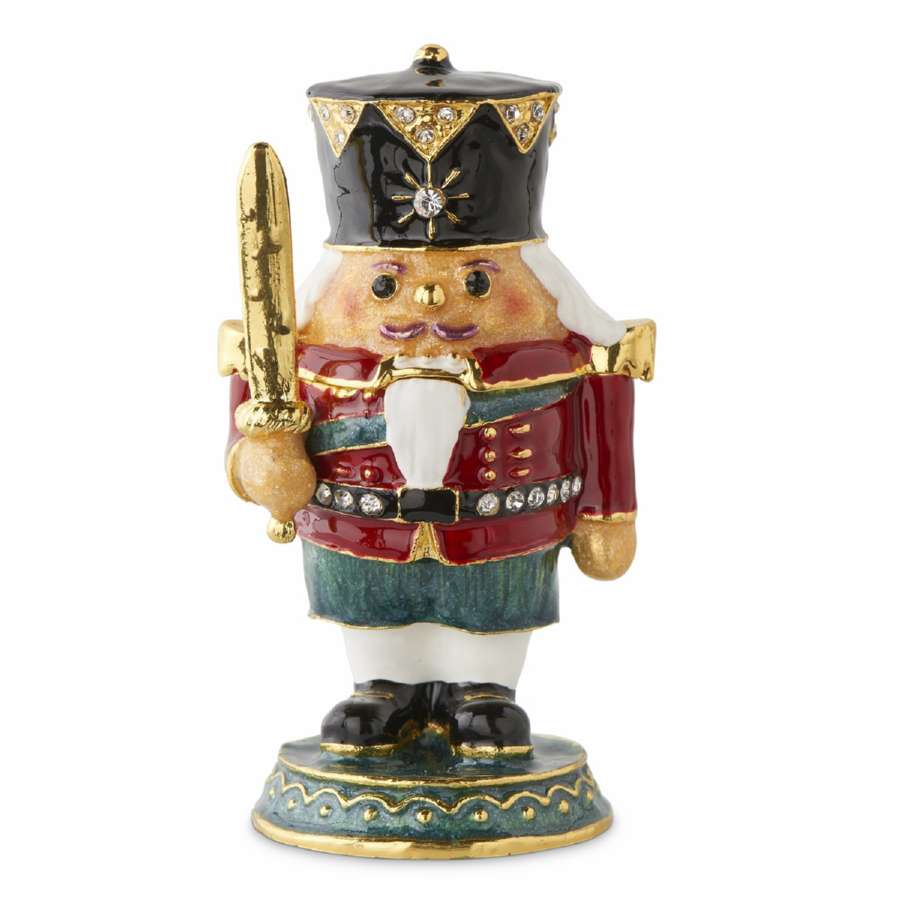 A fabolous decoration to buy in UK - K&K Interiors 53166A - Nutcracker Hinged Jewelry Box