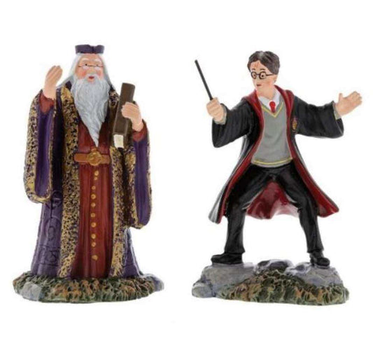 A fabolous decoration to buy in UK - Harry and The HeadmasterÂ Figurine 6002314 Department56 Harry Potter Village