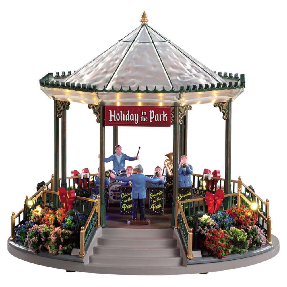 Lemax Holiday Garden Green Bandstand 94551 for sale in UK