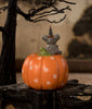 Bethany Lowe Halloween Mouse On Pumpkin MA2077