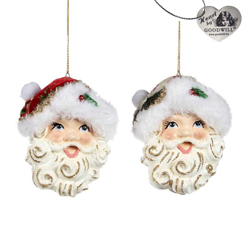 For sale in UK Goodwill Belgium Santa Head Ornament B 94409