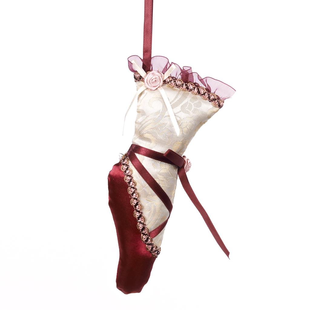 For sale in UK Fabric Ballet Slipper Ornament BR 32435