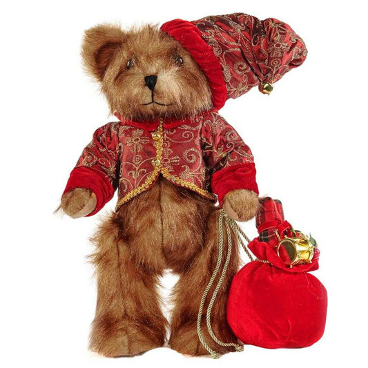 For sale in UK Goodwill Belgium Furry Santa Bear with Bag C 16010