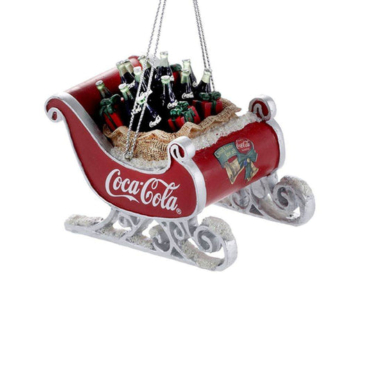 CC2155 Kurt S. Adler Coca-cola sleigh ornament