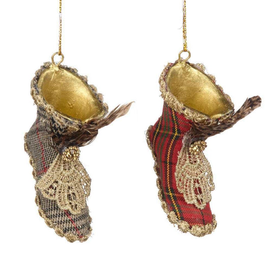 For sale in UK Goodwill Belgium B 93204 Royal Tartan Boot Ornaments