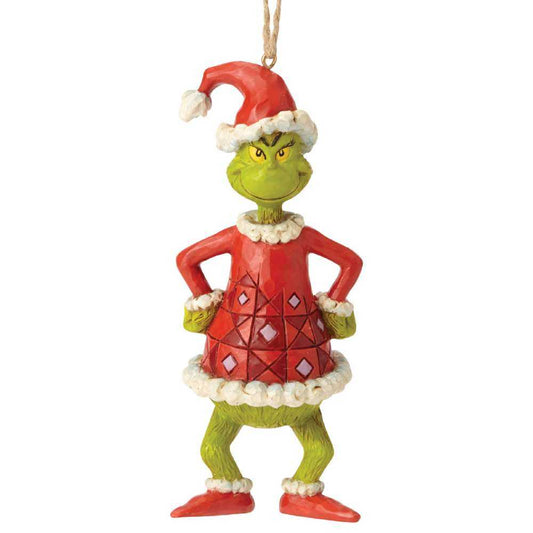 Jim Shore 6002074 Grinch Dressed as Santa (HangingÂ Ornament)