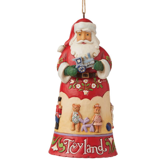 Jim Shore 6009457 Toyland Santa Hanging Ornament