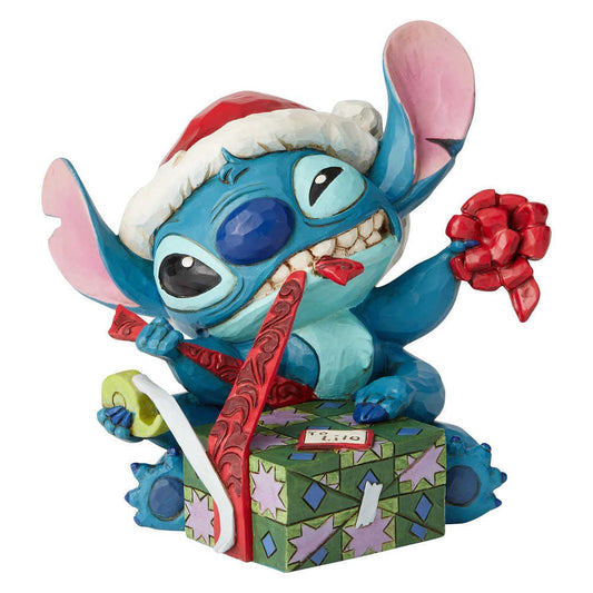 Jim Shore Stitch With Santa Hat 6002833