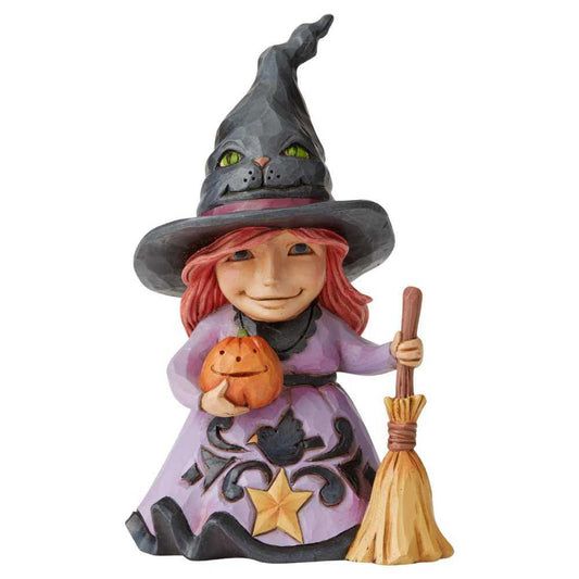 Jim Shore Welcome The Magic Friendly Witch Pint-SizedÂ Figurine 6004331