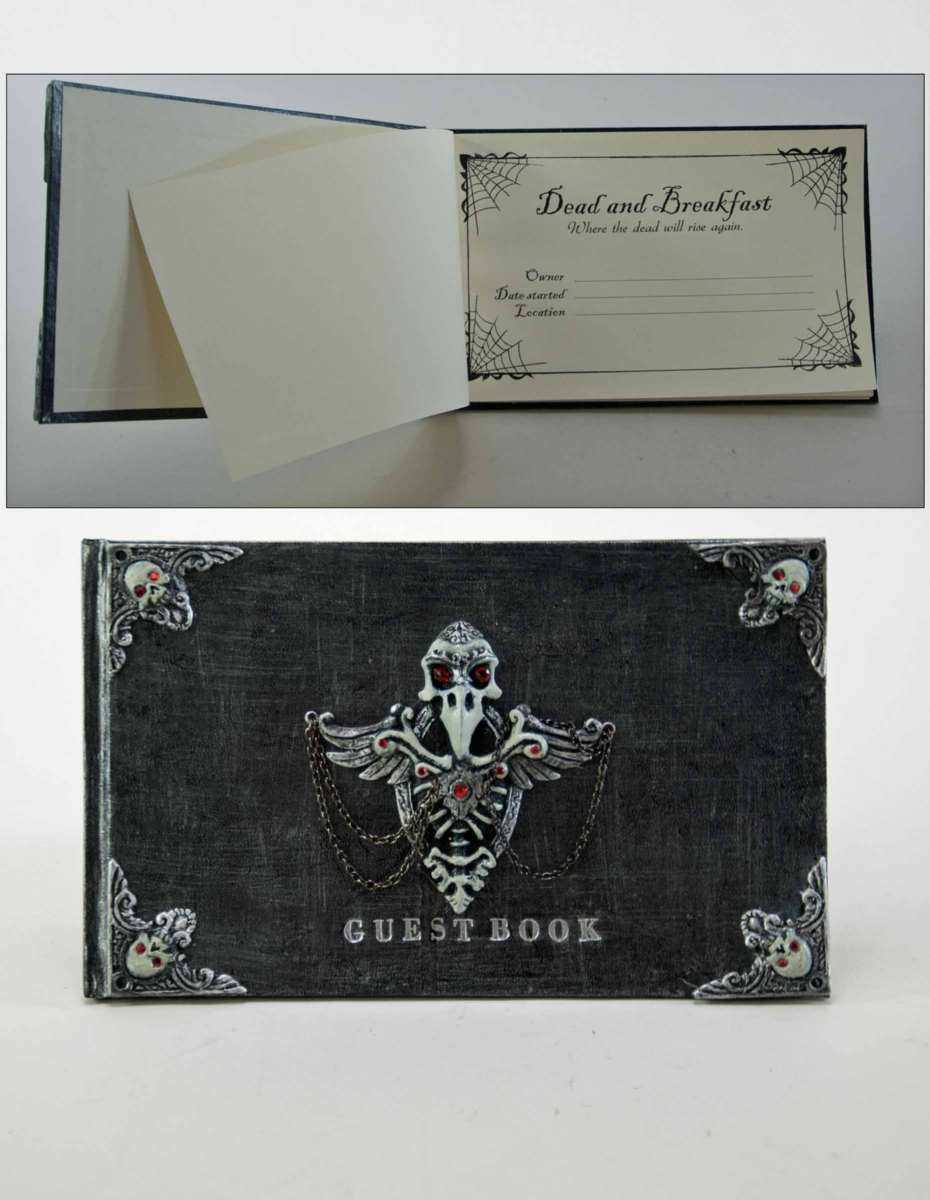 A fabolous decoration to buy in UK - Katherine's Collection 28-828201 Dead and Breakfast Haunted Guest Book