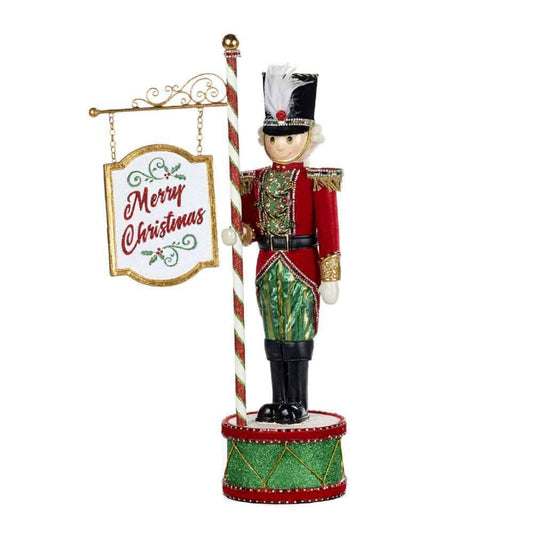 A fabolous decoration to buy in UK - KC 28-028760 Katherine's Collection Toyland Nutcracker Sign