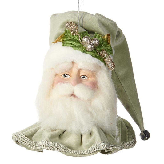 A fabolous decoration to buy in UK - Katherine's Collection Peace On Earth Santa Head Ornament KC J 11-911570