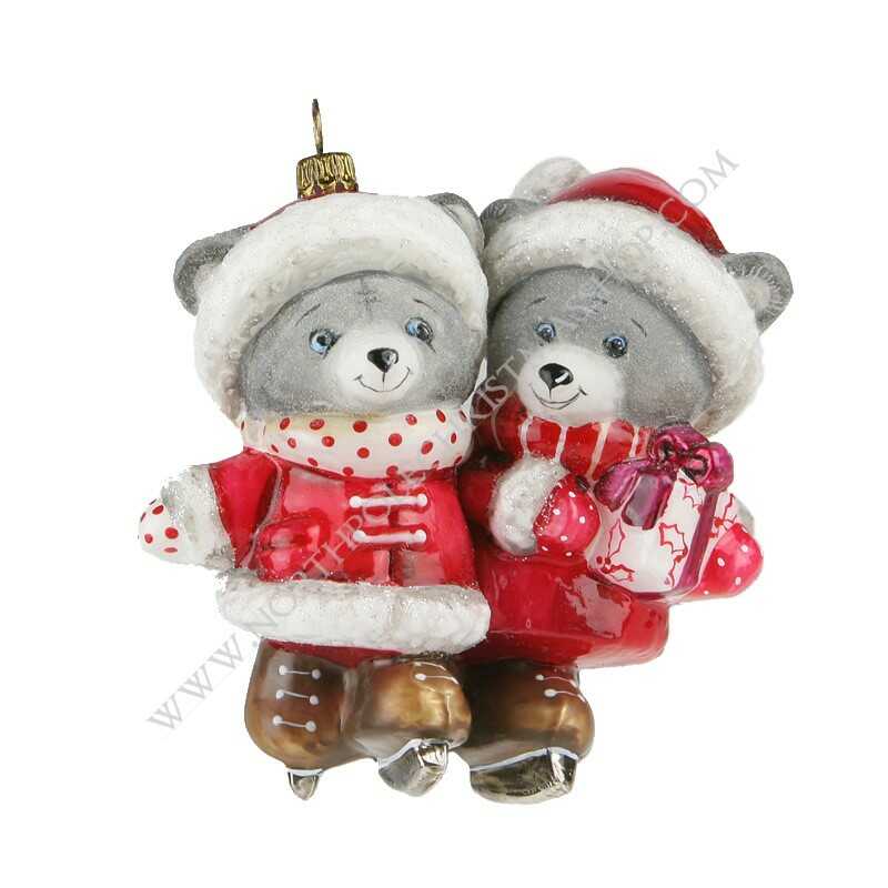 Komozja Family Mostowski A Pair Of Teddy Bears Skating for sale in UK