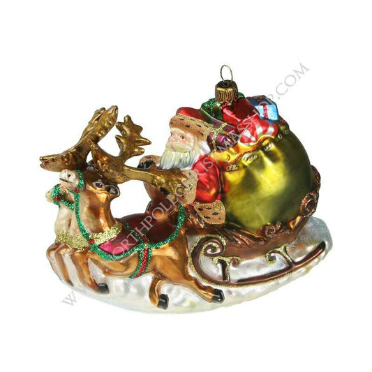 For sale in UK Komozja Family Mostowski Santa in sled wit reindeer