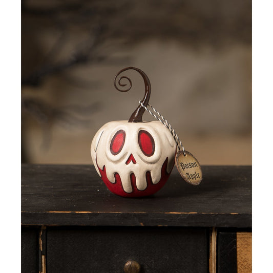 Red Apple With White Poison Ornament Mini LA2053 Bethany Lowe