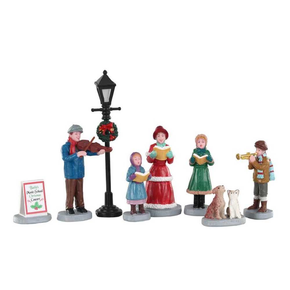 Lemax Baily Music School Carolers Set Of 8 02949 for sale in UK