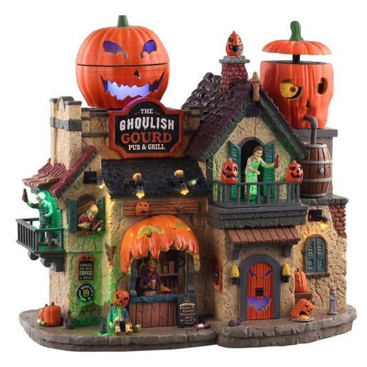 Lemax The Ghoulish Gourd Pub And Grill 05602 Spooky for sale in UK