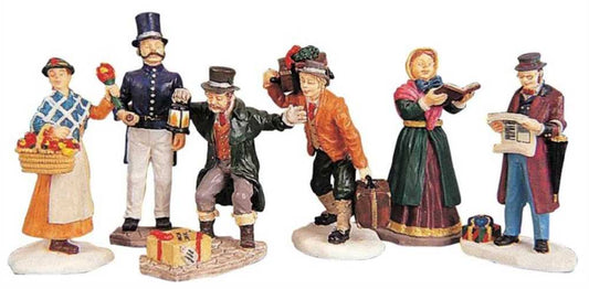 Lemax Townsfolk Figurines Set Of 6 92355 for sale in UK