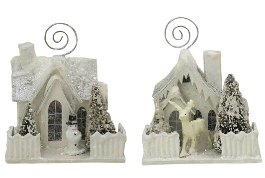 A fabolous decoration to buy in UK - LG1770 Bethany Lowe Ivory Cottage Placecard Holder