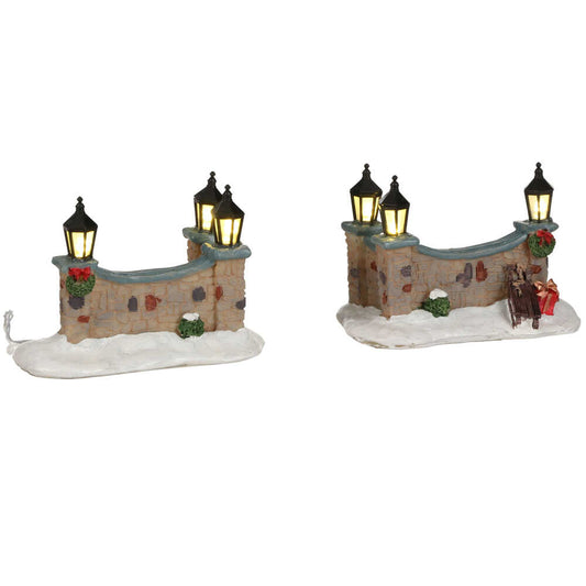 Luville Collectables Lighted Fence 2 pieces 1067691 for sale in UK