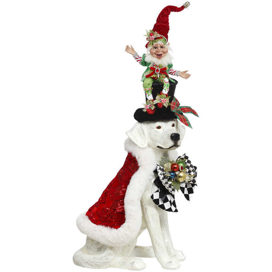 51-06044 Mark Roberts Christmas Dog with Elf for sale in UK