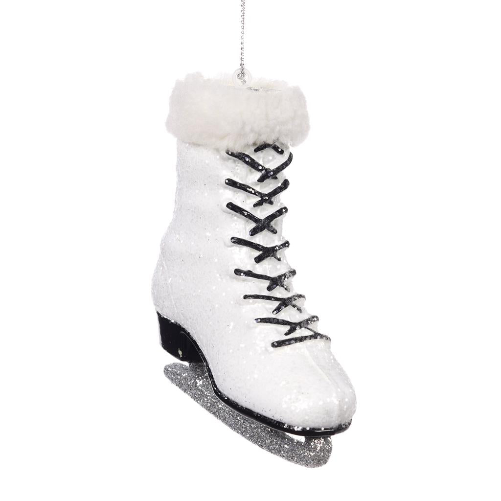 For sale in UK Glitter Furry Ice Skate Ornament PL 52063