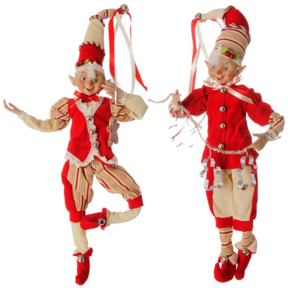 A fabolous decoration to buy in UK - Raz Imports 16inch POSABLE ELF 3702378 2 Assorted