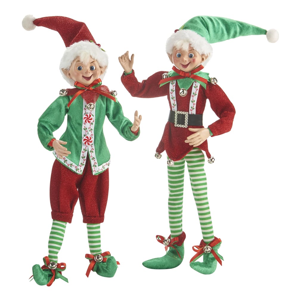 A fabolous decoration to buy in UK - Raz Imports 16inch Posable Elf 4002226 2 Assorted