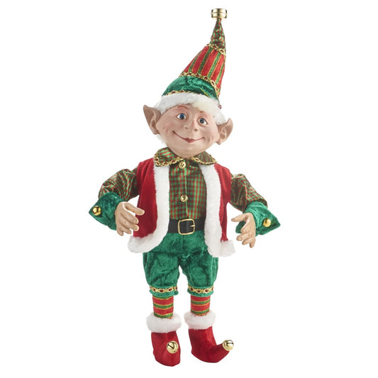 A fabolous decoration to buy in UK - Raz Imports 18inch Posable Elf 4002456 2 Assorted