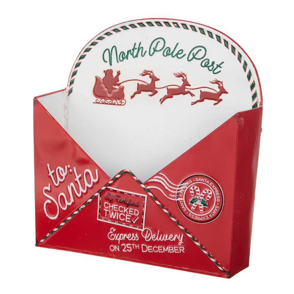 A fabolous decoration to buy in UK - RAZ Imports Letter To Santa Container 4012344