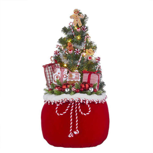 A fabolous decoration to buy in UK - RAZ Imports Lighted Tree With Gingerbread In Bag 4015552