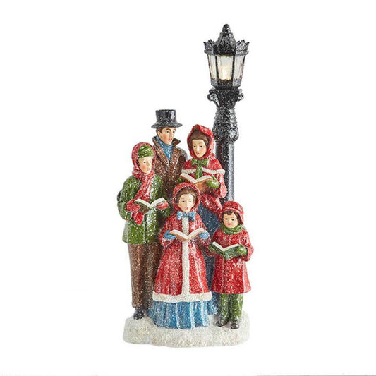 A fabolous decoration to buy in UK - RAZ Imports Carolers With Lighted Lamppost 4018206