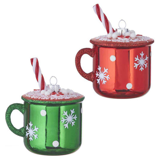 A fabolous decoration to buy in UK - RAZ Imports Hot Chocolate Mug Ornament 4052951