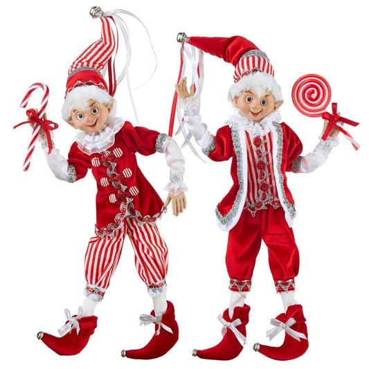 A fabolous decoration to buy in UK - Raz Imports 16inch Posable Elf 4102259 2 Assorted