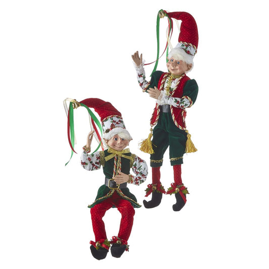 A fabolous decoration to buy in UK - Raz Imports 16inch Posable Elf 4102260 2 Assorted