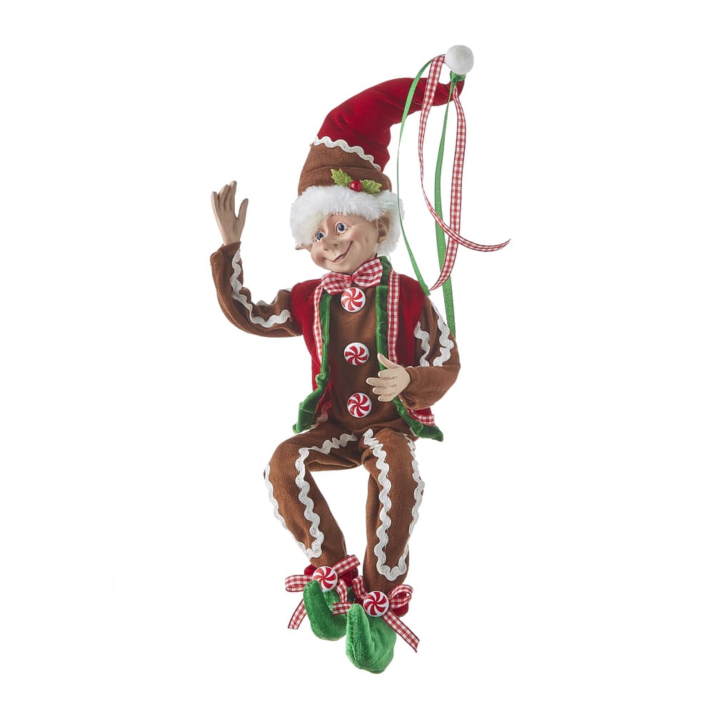 A fabolous decoration to buy in UK - Raz Imports 16inch Gingerbread Posable Elf 4102262