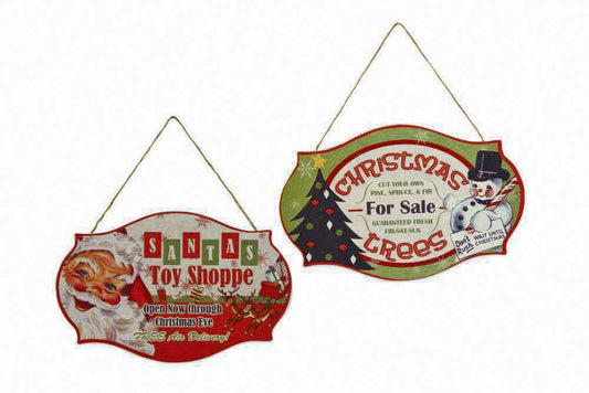 A fabolous decoration to buy in UK - RL7343 Bethany Lowe Retro Christmas Sign ornament