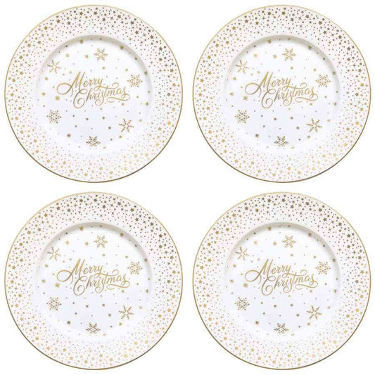 Easy Life Tableware Set 4 Porcelain dessert plates 19 cm