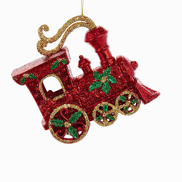 Kurt S. Adler NYC T2116 Red/Green/Gold Train Ornament