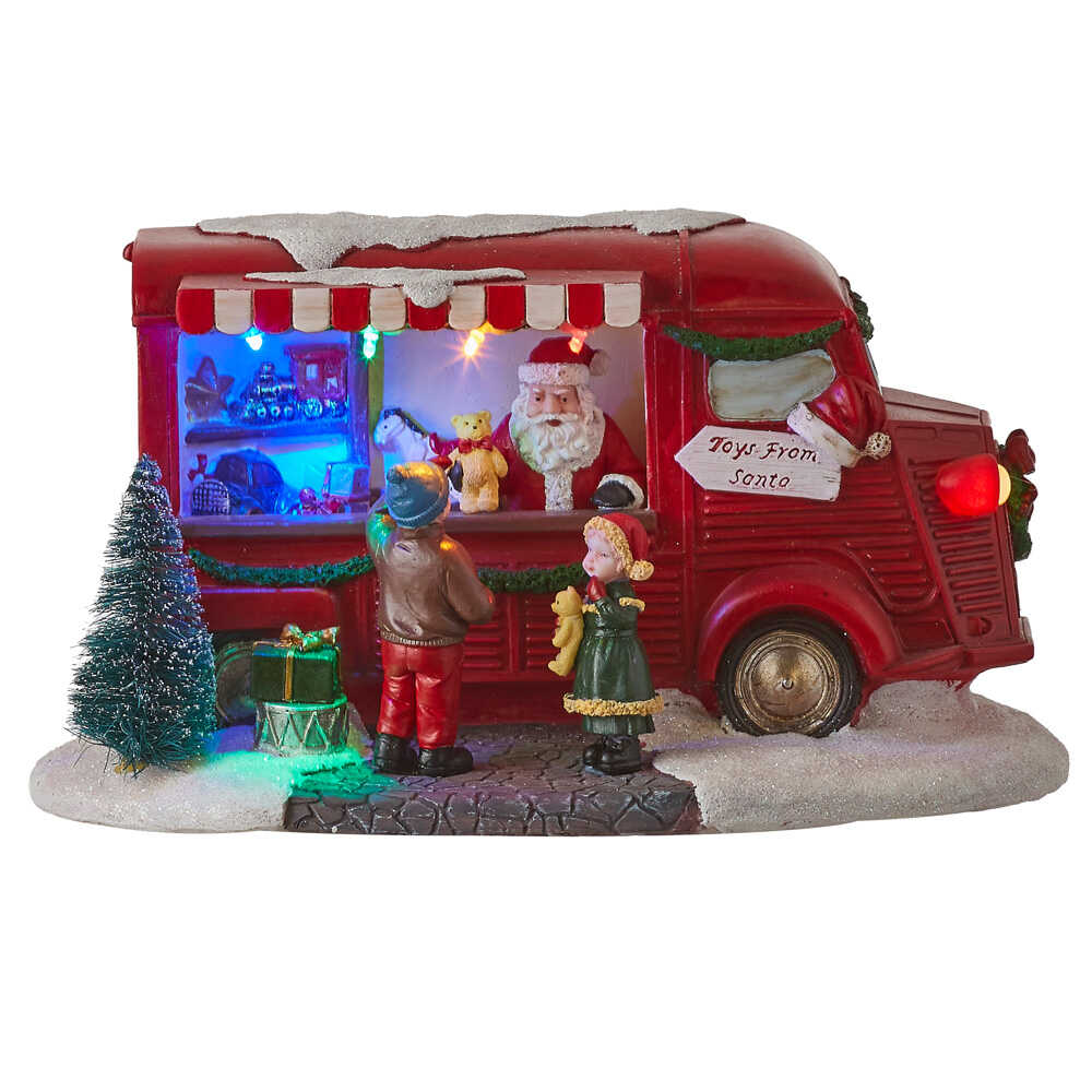 Shop now in UK Luville Collectables Santa's toy Stand Red 1052638