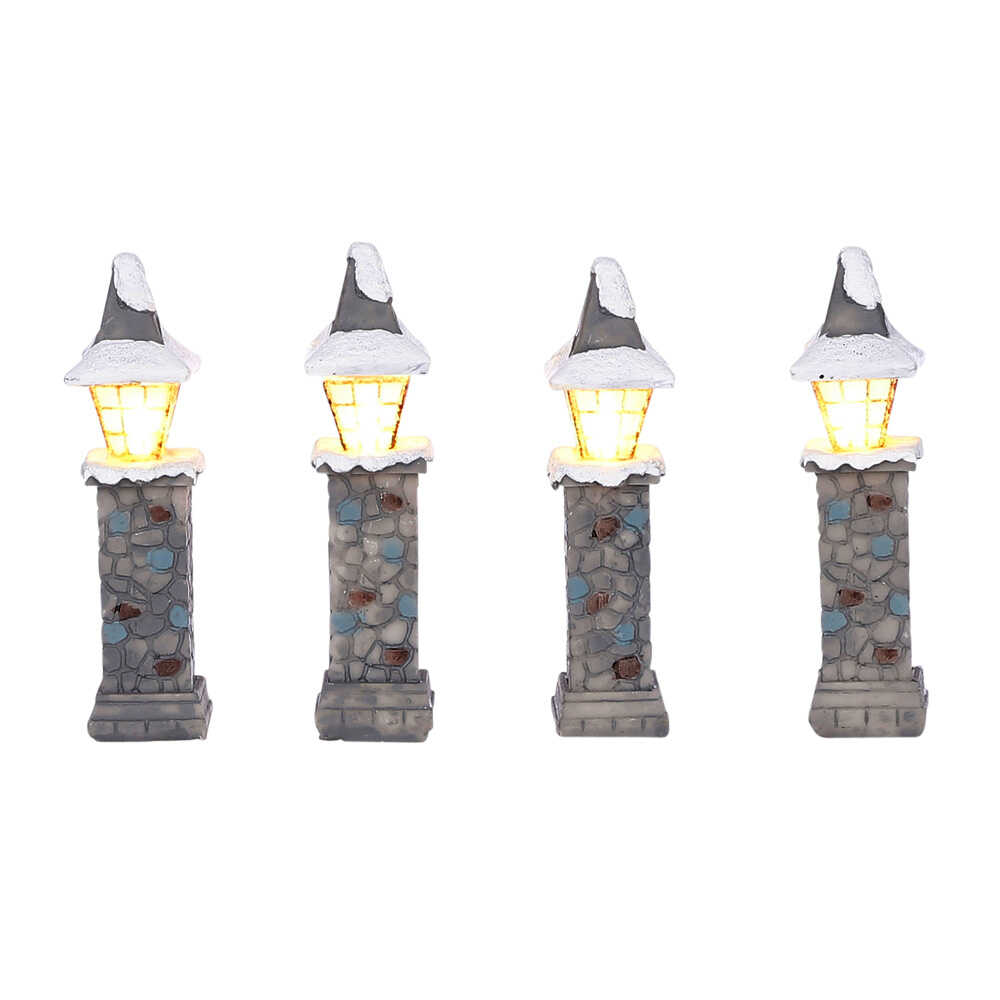 Shop now in UK Luville Collectables Lantern on foot 4 pieces battery operated 1084284